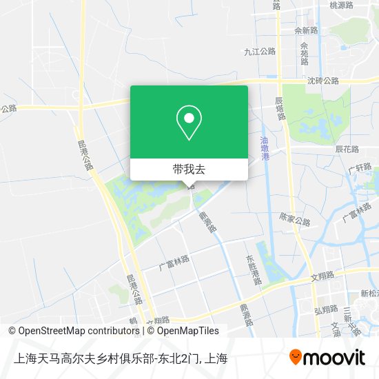 上海天马高尔夫乡村俱乐部-东北2门地图