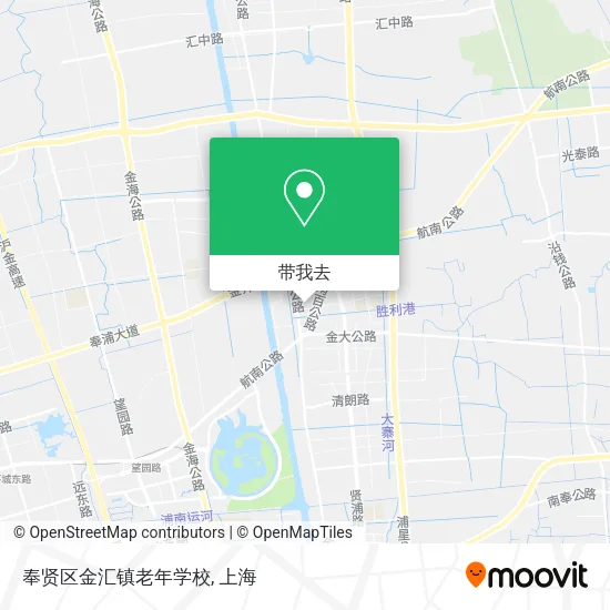 奉贤区金汇镇老年学校地图