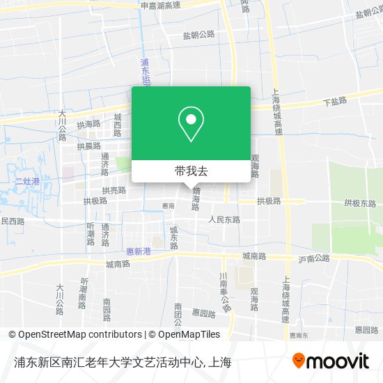 浦东新区南汇老年大学文艺活动中心地图