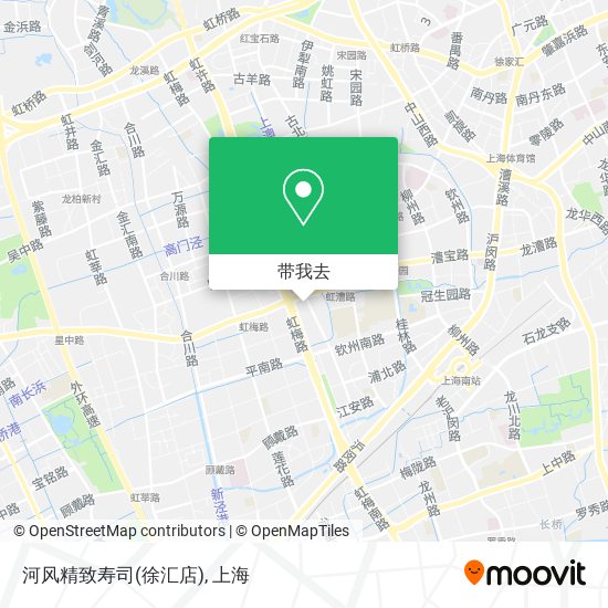 河风精致寿司(徐汇店)地图