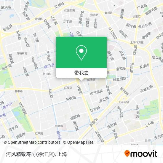 河风精致寿司(徐汇店)地图