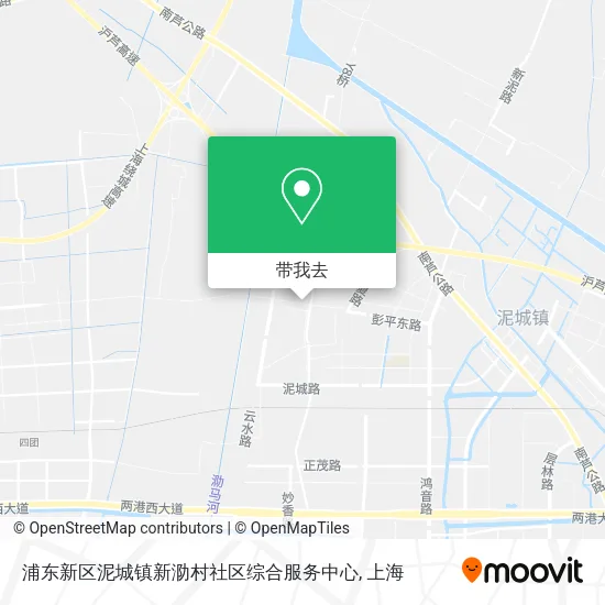 浦东新区泥城镇新泐村社区综合服务中心地图