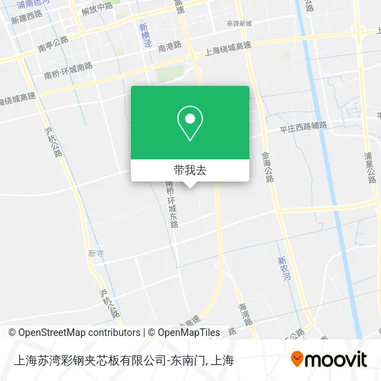 上海苏湾彩钢夹芯板有限公司-东南门地图
