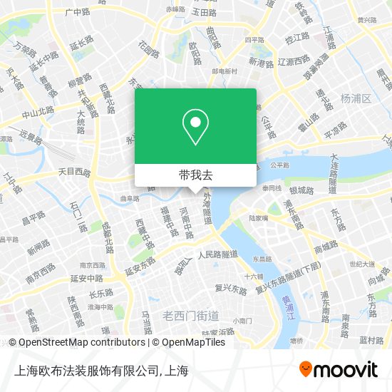 上海欧布法装服饰有限公司地图