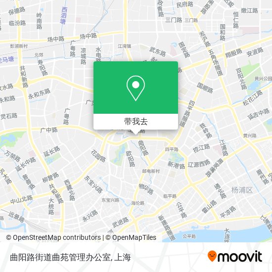 曲阳路街道曲苑管理办公室地图