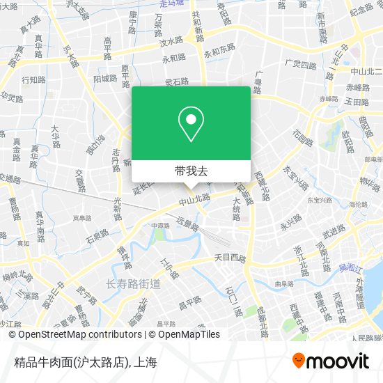 精品牛肉面(沪太路店)地图