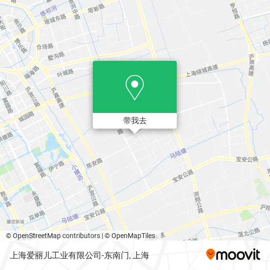 上海爱丽儿工业有限公司-东南门地图