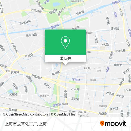 上海市皮革化工厂地图