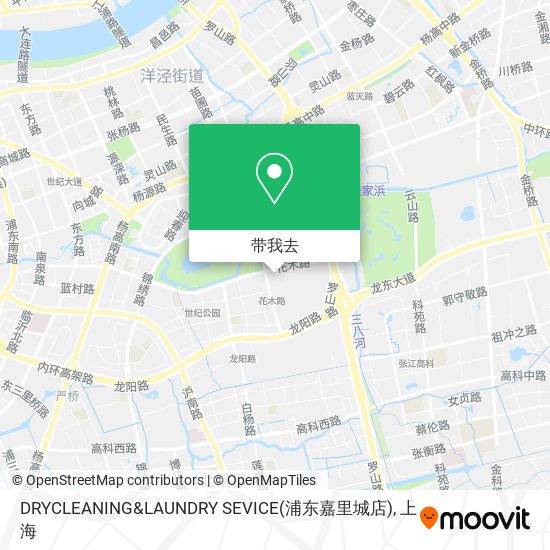 DRYCLEANING&LAUNDRY SEVICE(浦东嘉里城店)地图