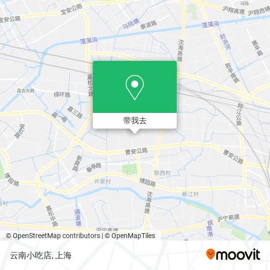 云南小吃店地图