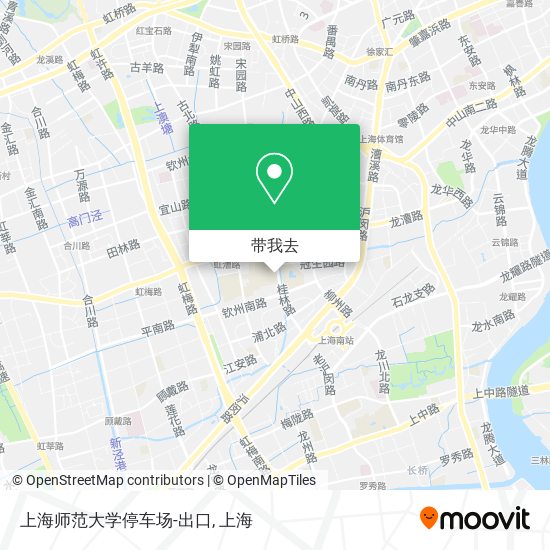 上海师范大学停车场-出口地图