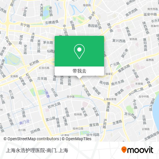 上海永浩护理医院-南门地图