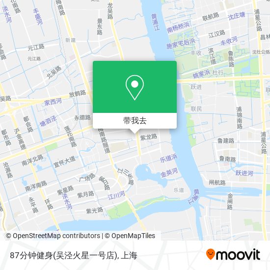 87分钟健身(吴泾火星一号店)地图