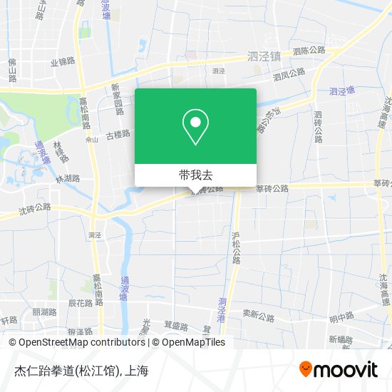 杰仁跆拳道(松江馆)地图