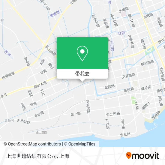 上海世越纺织有限公司地图