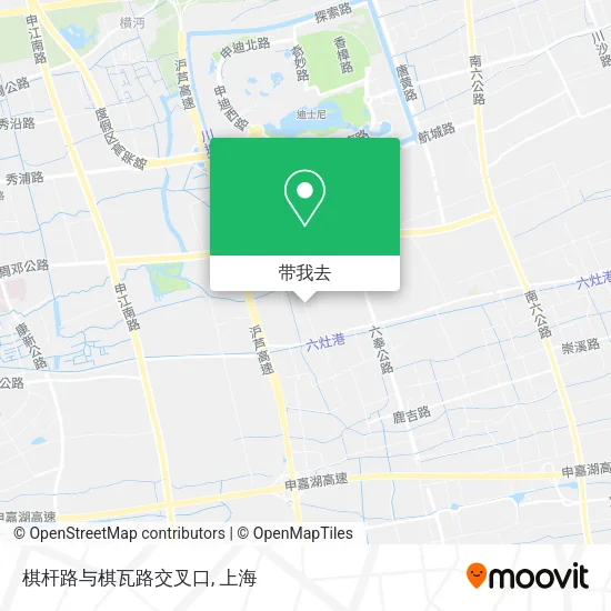 棋杆路与棋瓦路交叉口地图