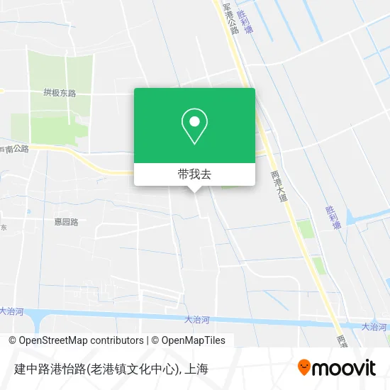 建中路港怡路(老港镇文化中心)地图