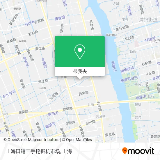 上海田镕二手挖掘机市场地图