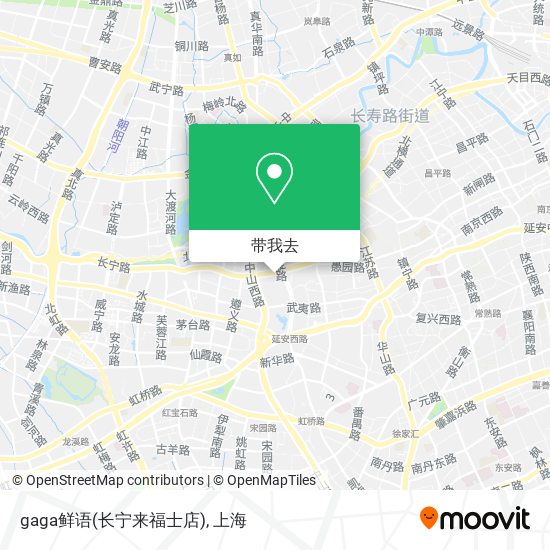 gaga鲜语(长宁来福士店)地图