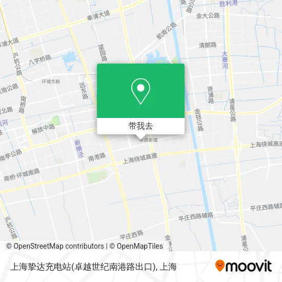 上海挚达充电站(卓越世纪南港路出口)地图