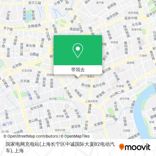 国家电网充电站(上海长宁区中诚国际大厦B2电动汽车)地图