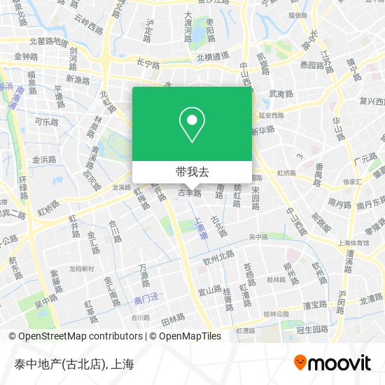 泰中地产(古北店)地图