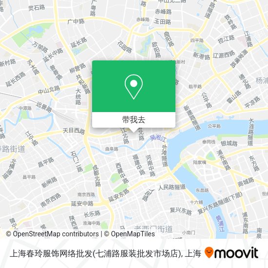 上海春玲服饰网络批发(七浦路服装批发市场店)地图