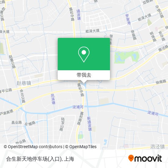 合生新天地停车场(入口)地图