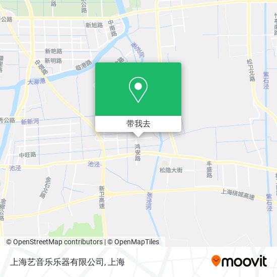 上海艺音乐乐器有限公司地图