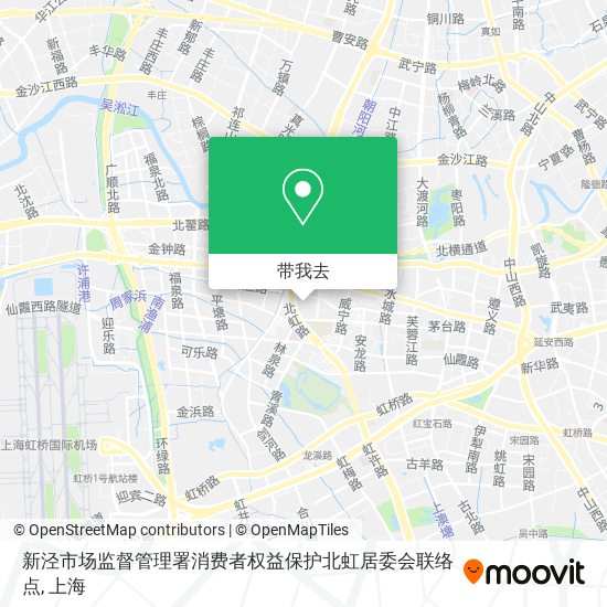 新泾市场监督管理署消费者权益保护北虹居委会联络点地图