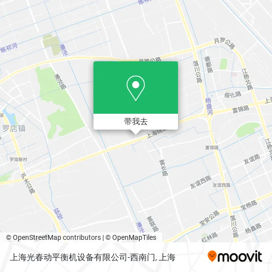 上海光春动平衡机设备有限公司-西南门地图