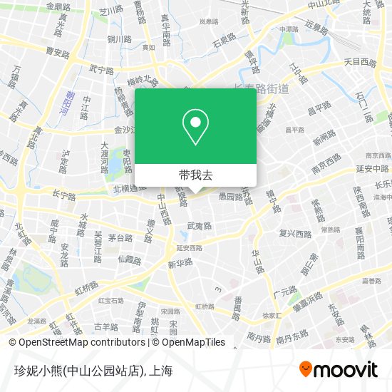珍妮小熊(中山公园站店)地图