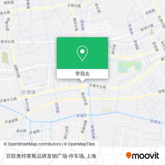 百联奥特莱斯品牌直销广场-停车场地图