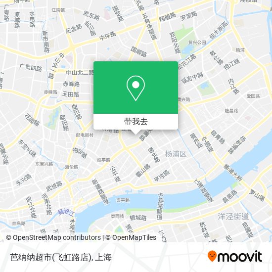 芭纳纳超市(飞虹路店)地图