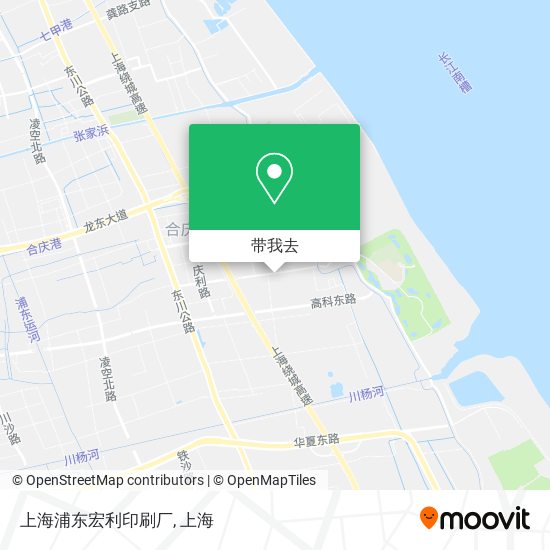 上海浦东宏利印刷厂地图