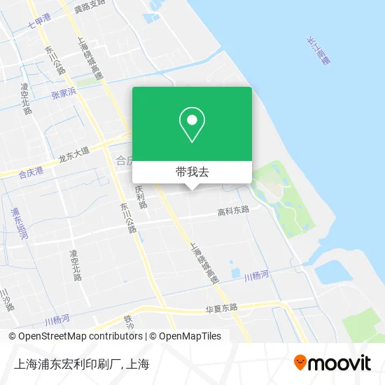上海浦东宏利印刷厂地图
