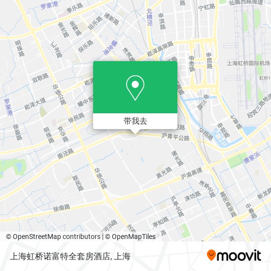 上海虹桥诺富特全套房酒店地图