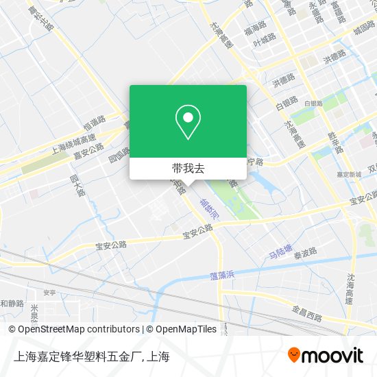 上海嘉定锋华塑料五金厂地图