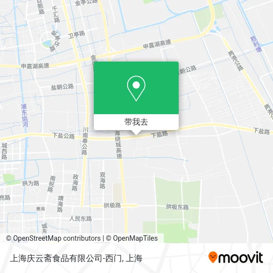 上海庆云斋食品有限公司-西门地图