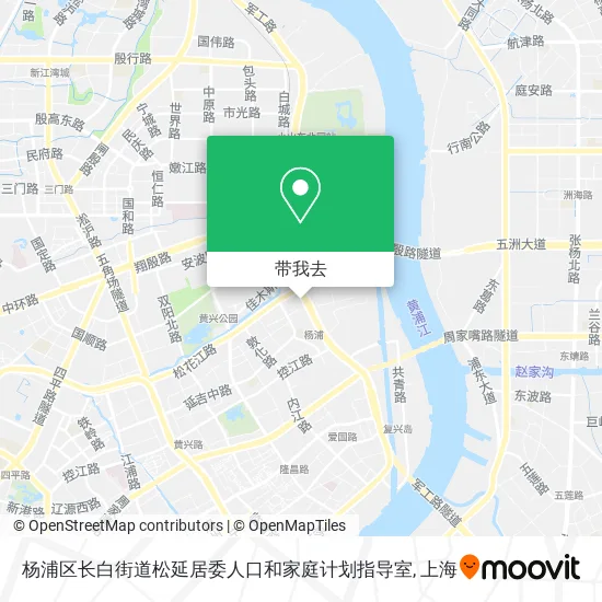 杨浦区长白街道松延居委人口和家庭计划指导室地图