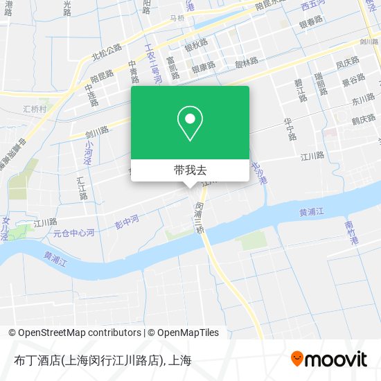 布丁酒店(上海闵行江川路店)地图