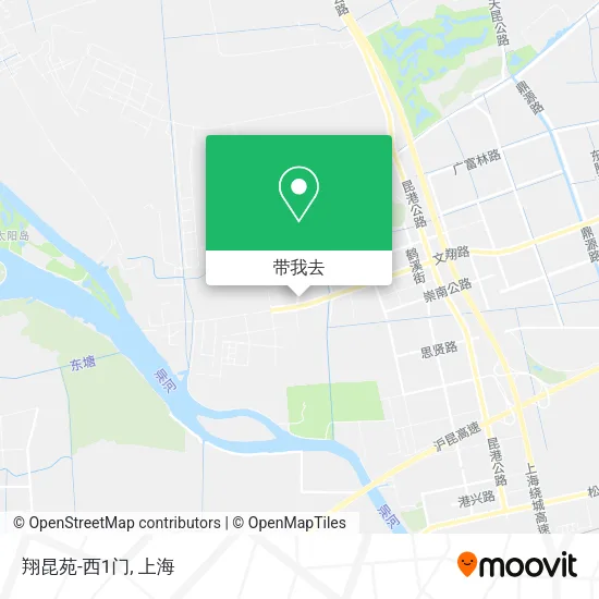 翔昆苑-西1门地图