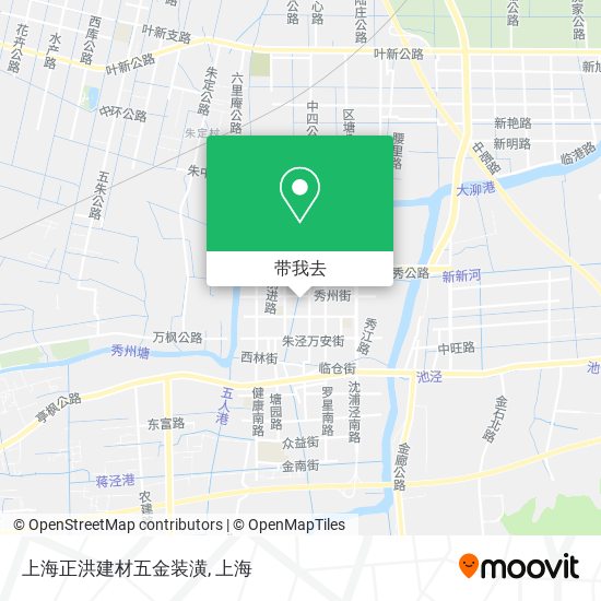 上海正洪建材五金装潢地图
