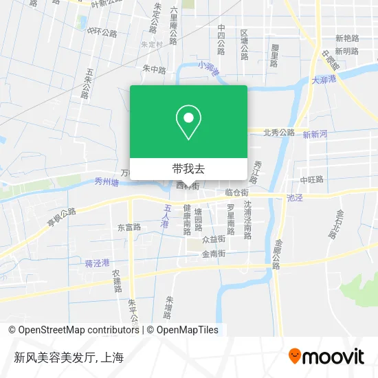 新风美容美发厅地图
