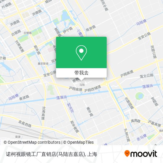 诺柯视眼镜工厂直销店(马陆吉嘉店)地图
