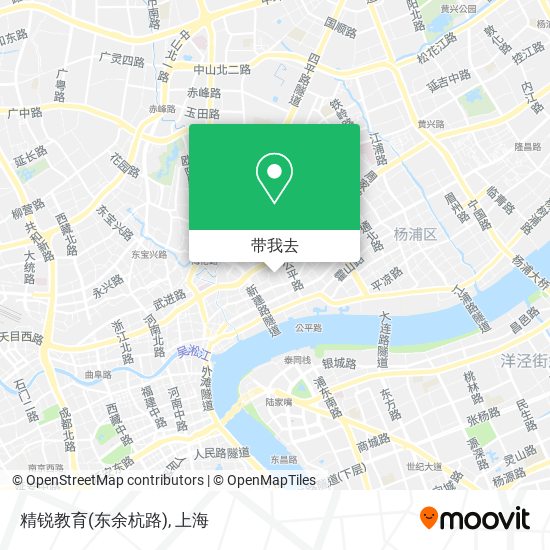 精锐教育(东余杭路)地图