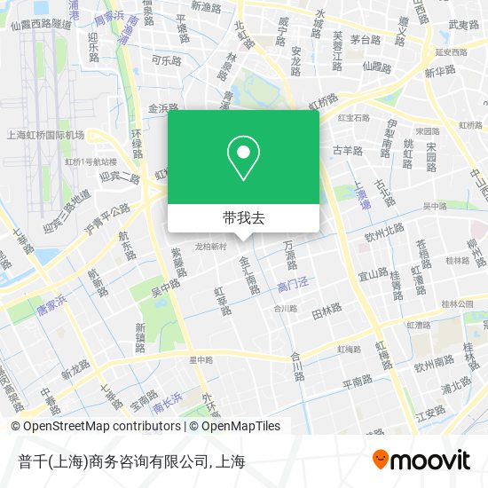 普千(上海)商务咨询有限公司地图
