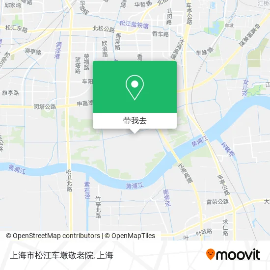 上海市松江车墩敬老院地图