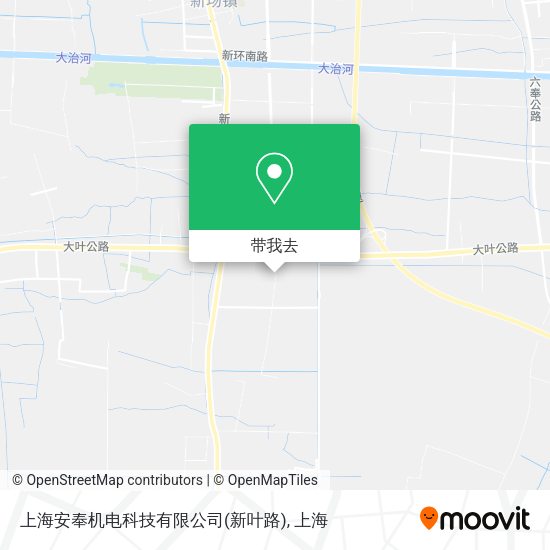 上海安奉机电科技有限公司(新叶路)地图