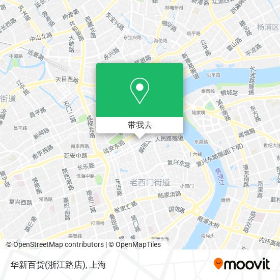 华新百货(浙江路店)地图
